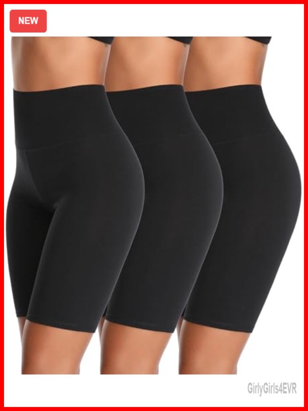 High Waisted Biker Anti Chafing Cotton Slip Shorts Yoga Workout Boy Shorts